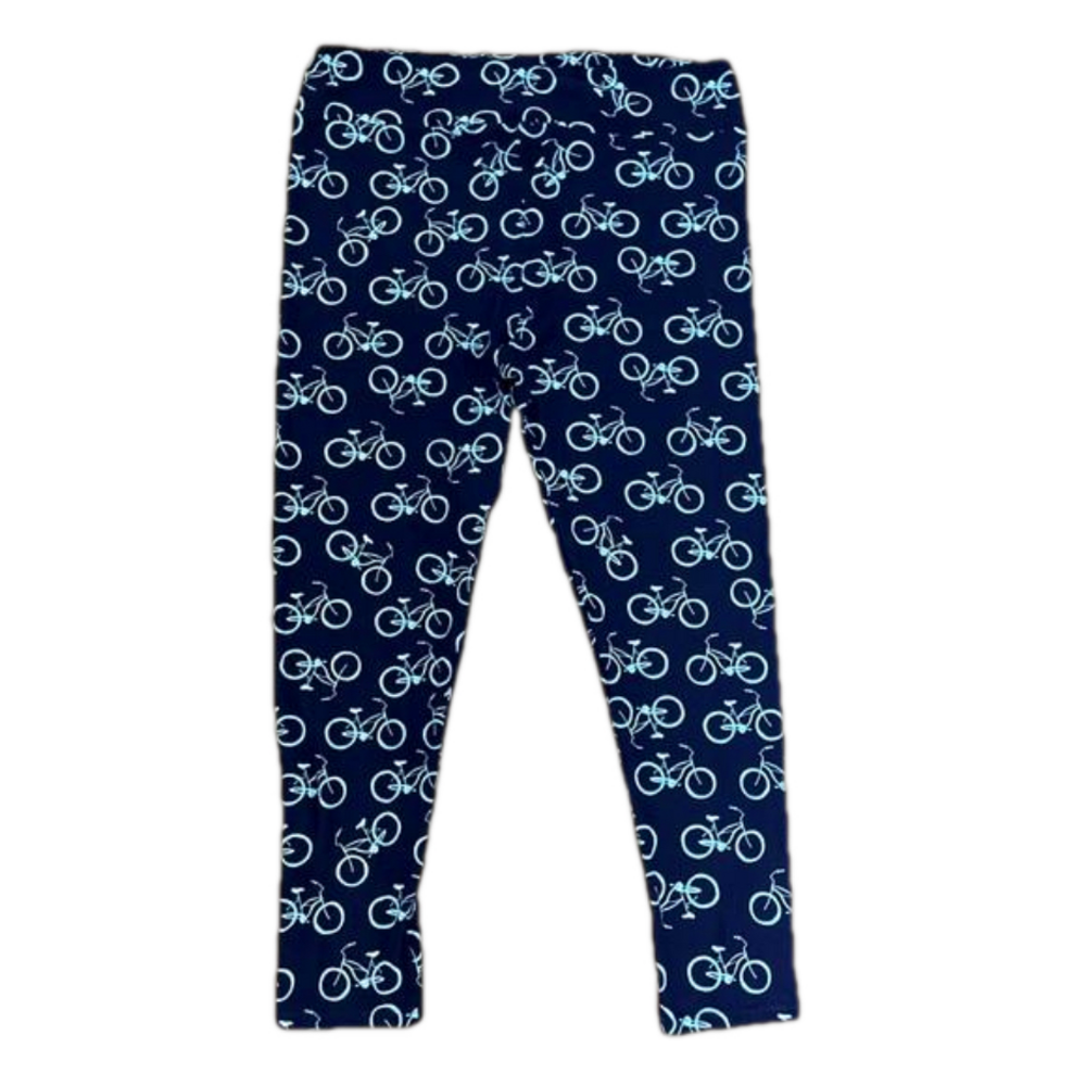 LuLaRoe Leggings, bicycle print, size TC 2